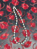 16-19” Freshwater Pearl & Turquoise Necklace