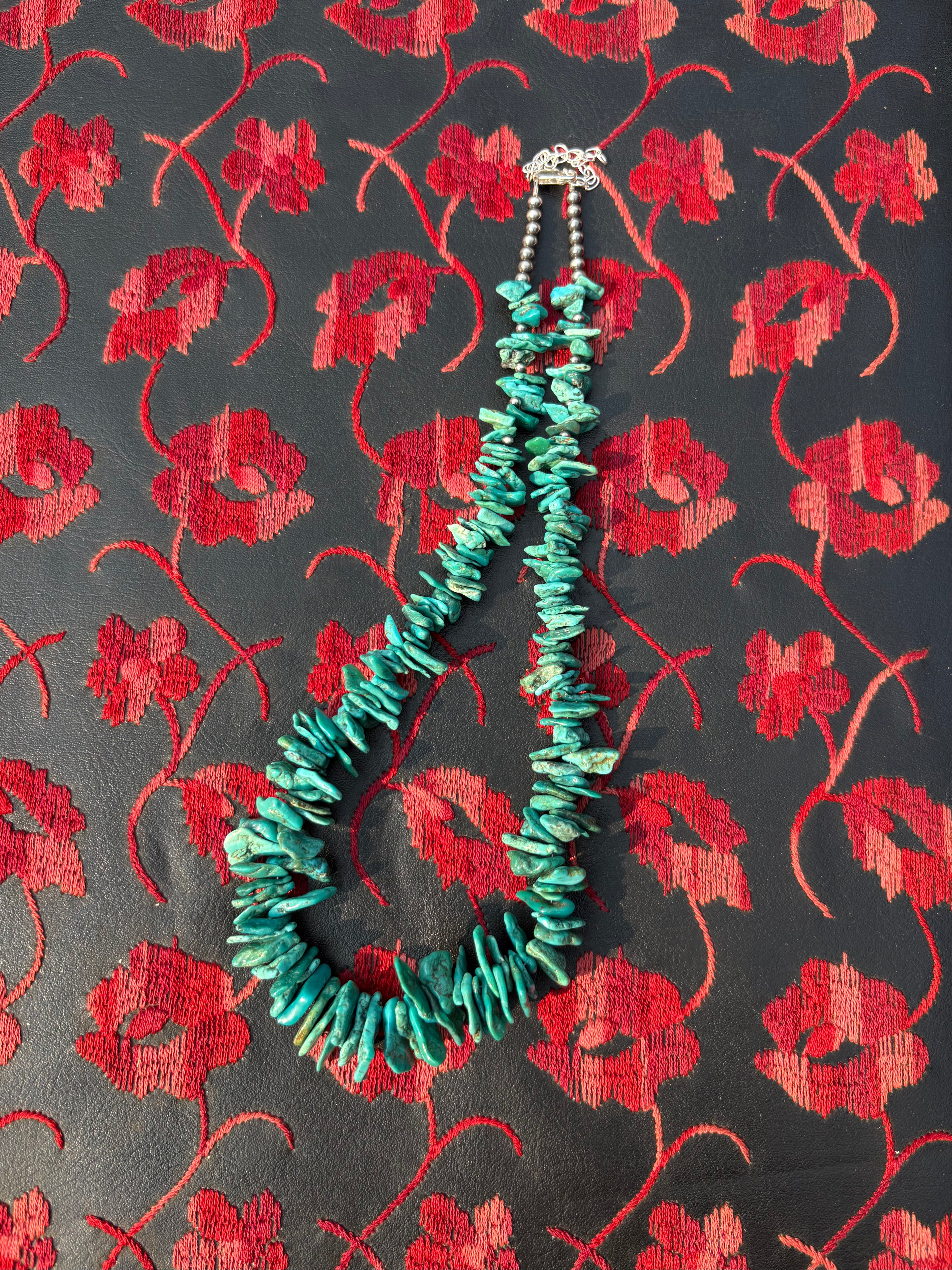 19-22” Graduated Turquoise Chip Necklace
