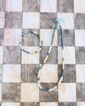 Yellow Iron Quartz & Navajo Pearl Set