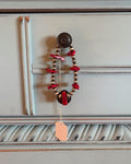 Navajo Pearl & Coral Bracelet