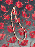 16-19” Gold & Mauve Freshwater Pearl Necklace